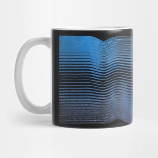 Boho Geometric Ocean minimal blue Mug